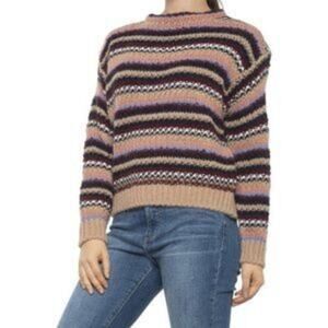 NWT Anthro Elsamanda Alpaca Blend Striped Sweater, L